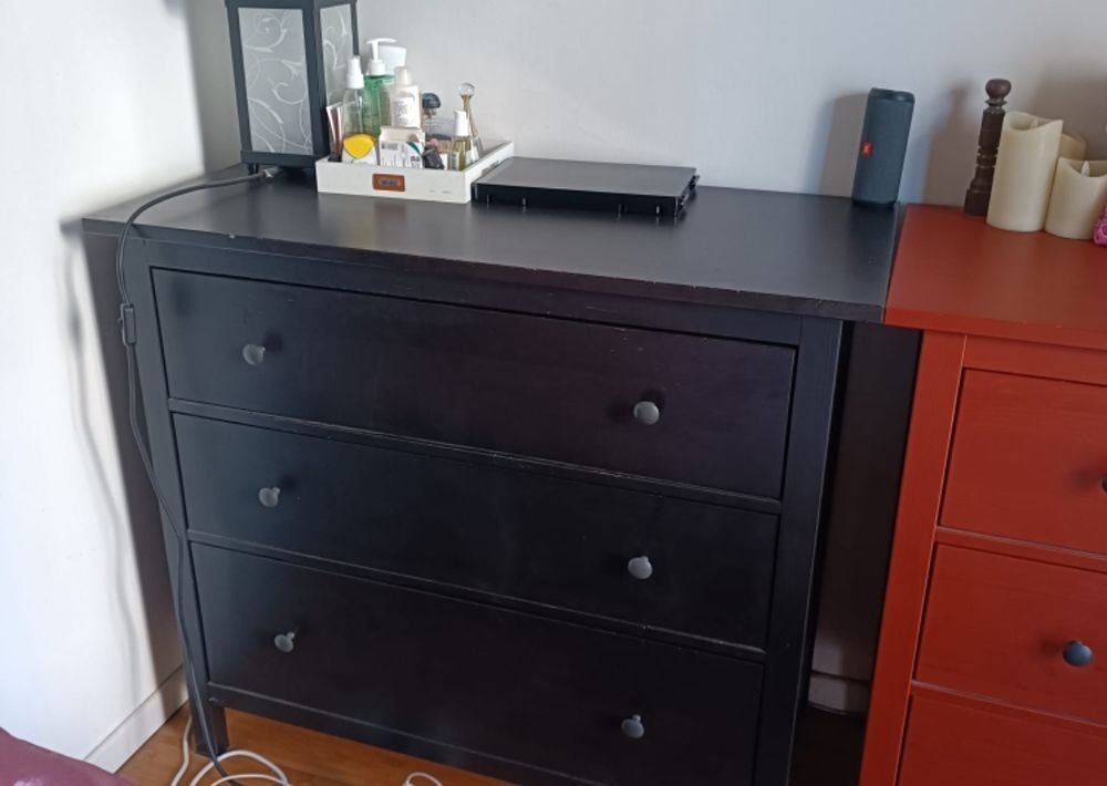 Commode hemnes noir Meubles