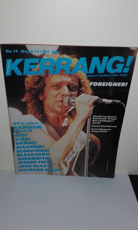 Kerrang N15 - May 6 1982 (UK Magazine) avec Foreigner 35 Angers (49)