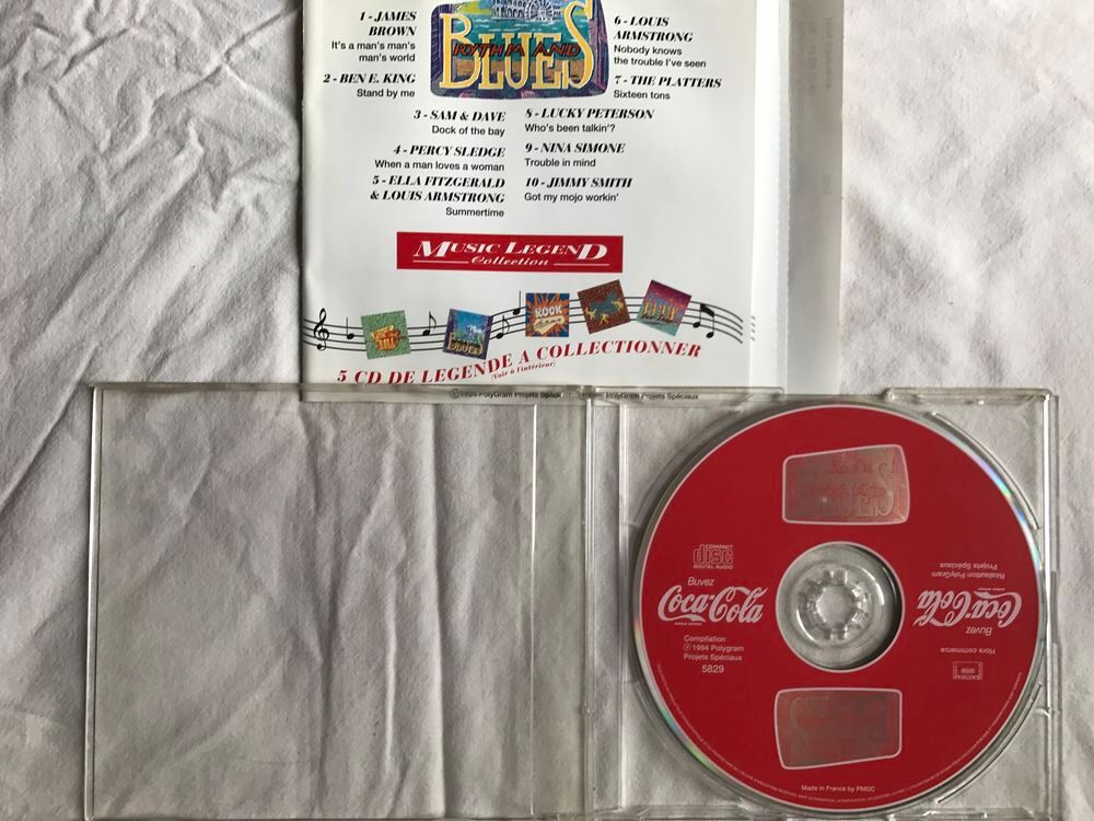 CD Coca-Cola Rythm &amp; Blues Music Legend - Objet Publicitaire CD et vinyles