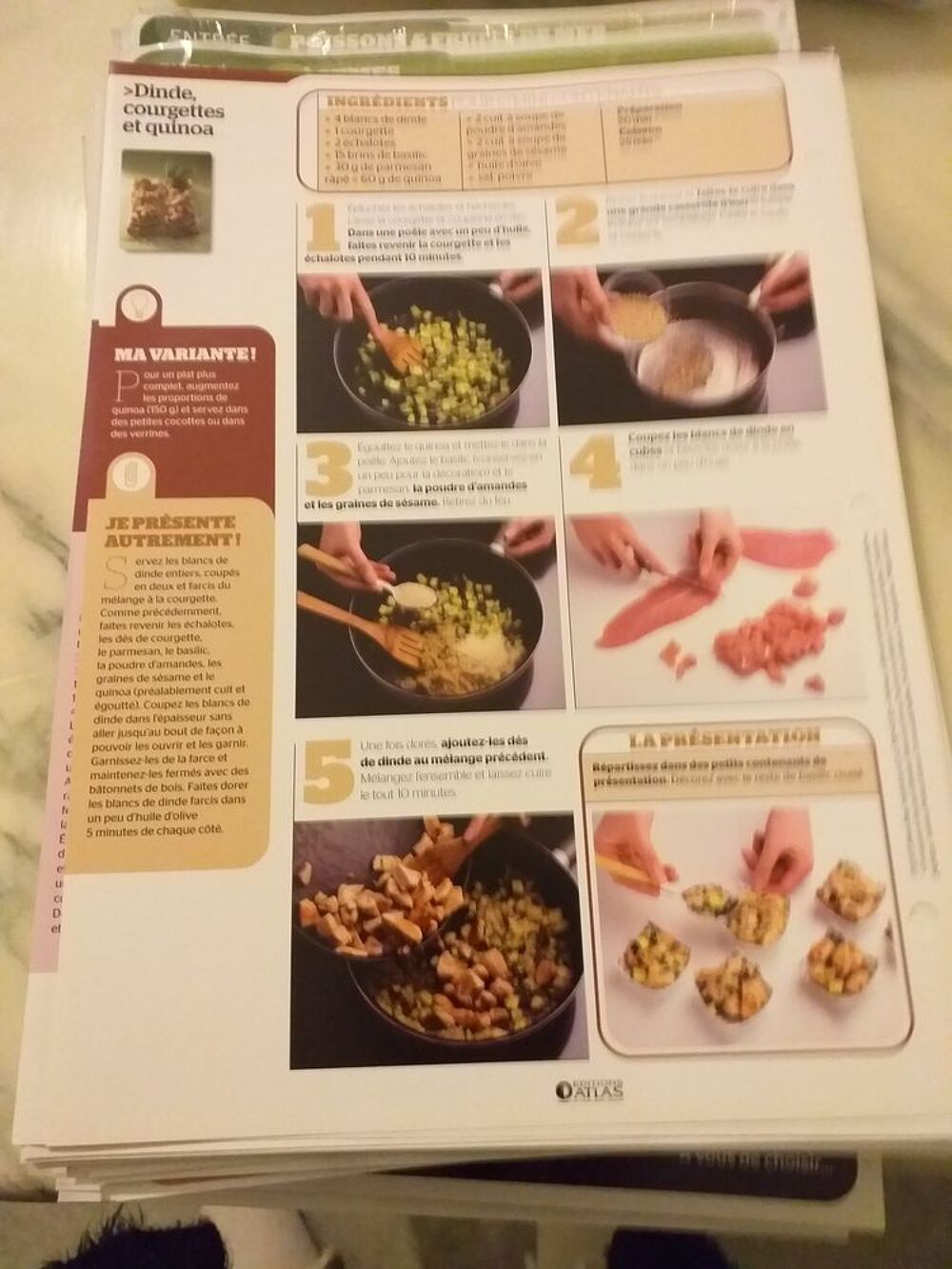 Fiches recettes Cuisine