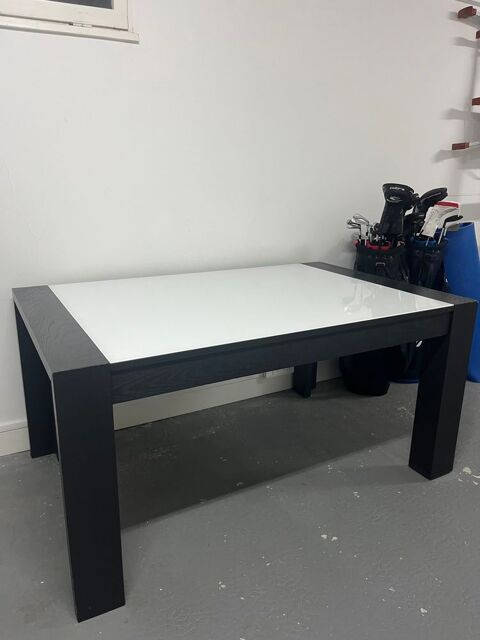 table  manger verre bois extensible 200 Antibes (06)