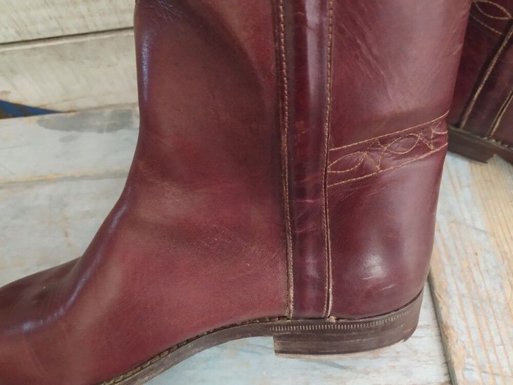 Bottes Camarguaises Cuir Cousue Goodyear 41-42
Chaussures
