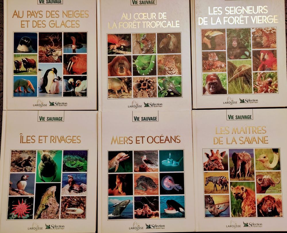 Lot de 10 ouvrages Larousse - Collection VIE SAUVAGE Livres et BD