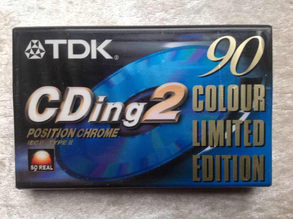 TDK CDing2 COLOUR LIMITED EDITION K7 AUDIO NEUVE Envoi Possi CD et vinyles