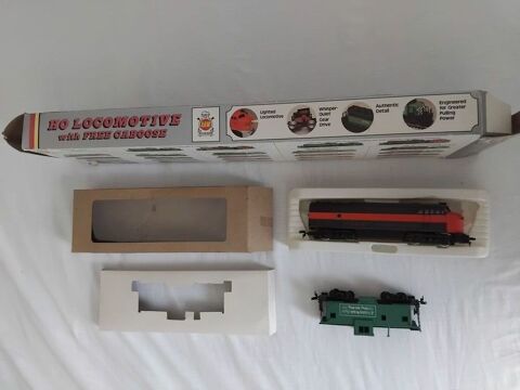 Ho Locomotive with free Caboose Great Northern A.H.M. 16204 79 Avignon (84)