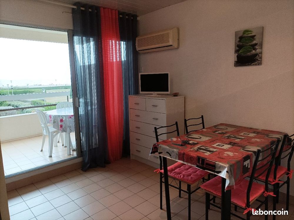 Vente Appartement STUDIO  CABINE FACE A LA MER DIRECT PLAGE Canet-en-roussillon