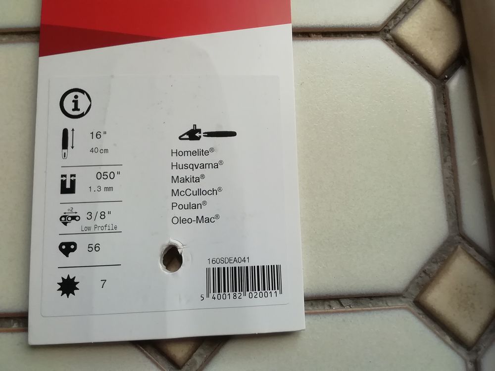 Cha&icirc;ne neuve de tron&ccedil;onneuse Oregon pour guide de 40 cm Bricolage