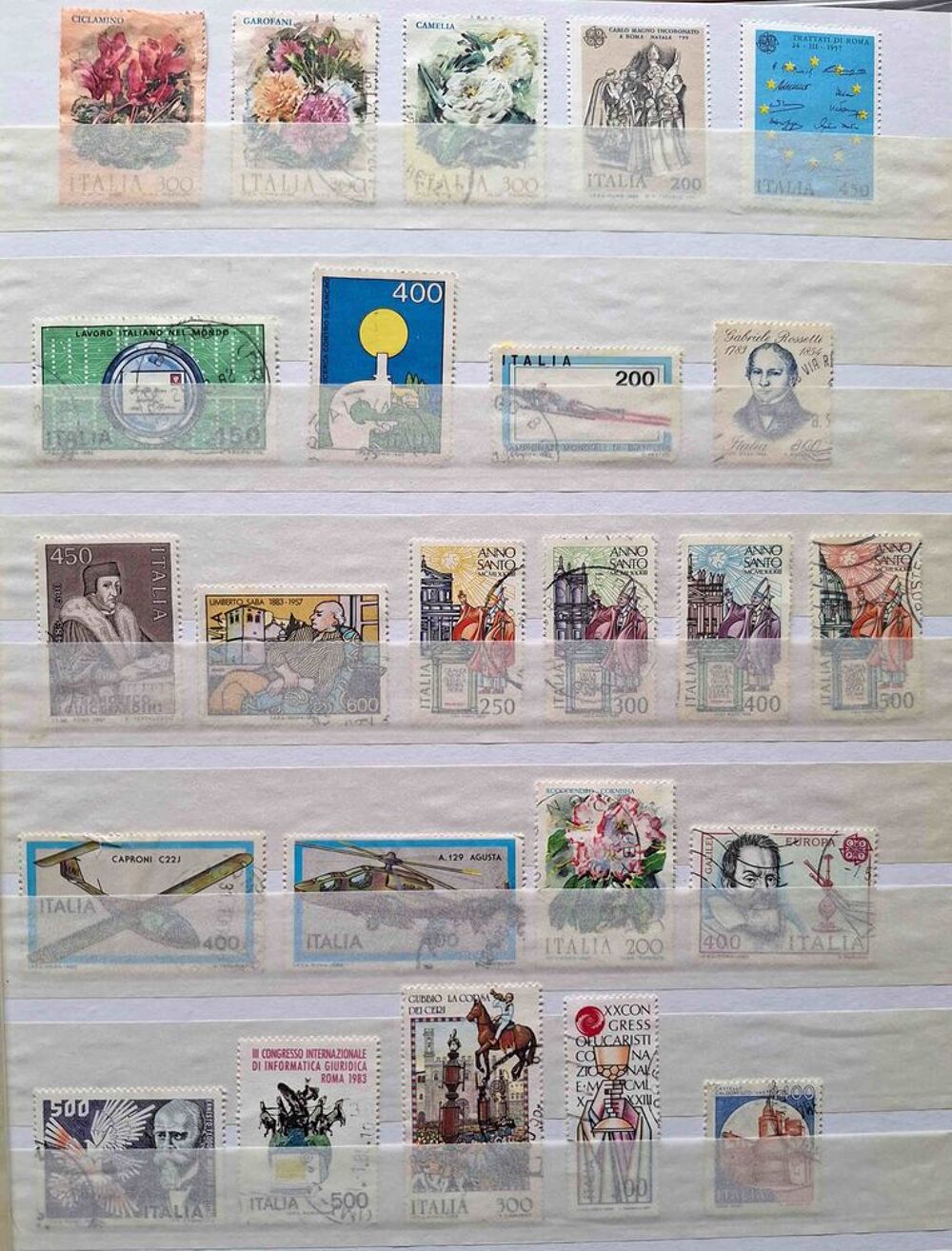 S&eacute;rie de timbres de collection d'Italie bis 