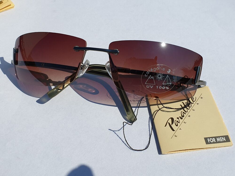 Lunettes solaires Parall&egrave;le for Men Cat 3 Vintage NEUF Bijoux et montres