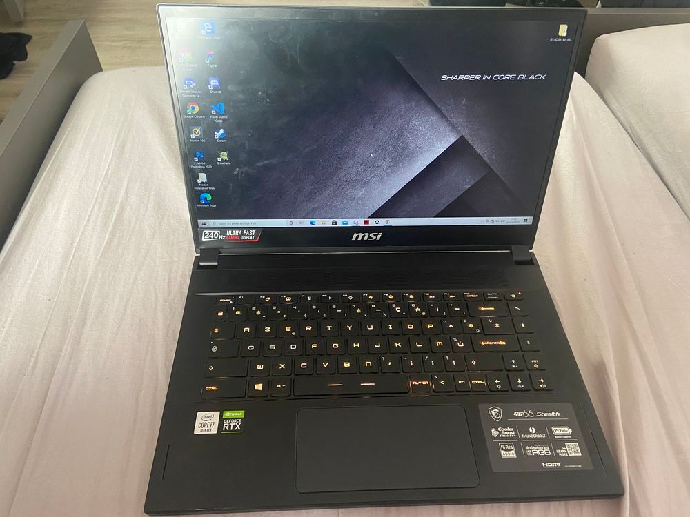 PC GAMER MSI GS66 Stealth 15 pouces ( I7 - 240Hz - 16 go - 1 Matériel informatique