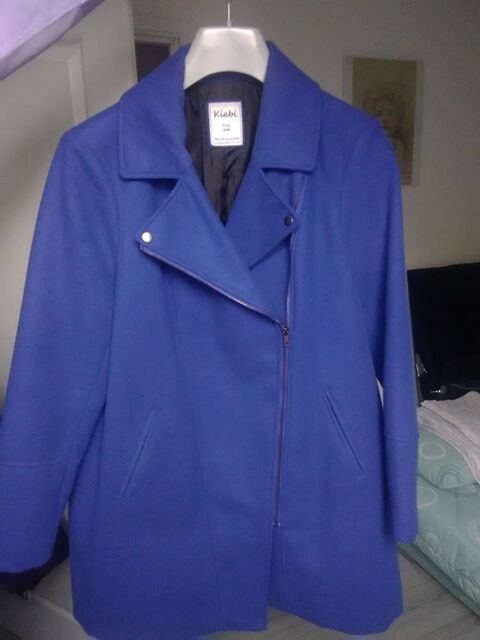veste 3/4 d hiver couleur bleu roi taille46 tat impeccable 20 Gauchy (02)
