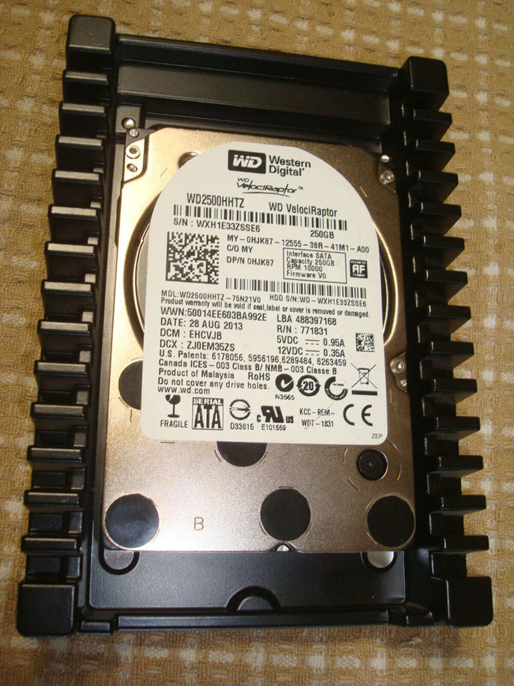 Western Digital 250 GB Velociraptor Disque Dur Serial ATA II Matériel informatique