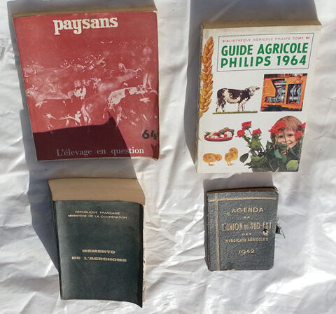 7 livres d'Agriculture anciens en bon �tat 89 Saint-Clair-sur-Galaure (38)