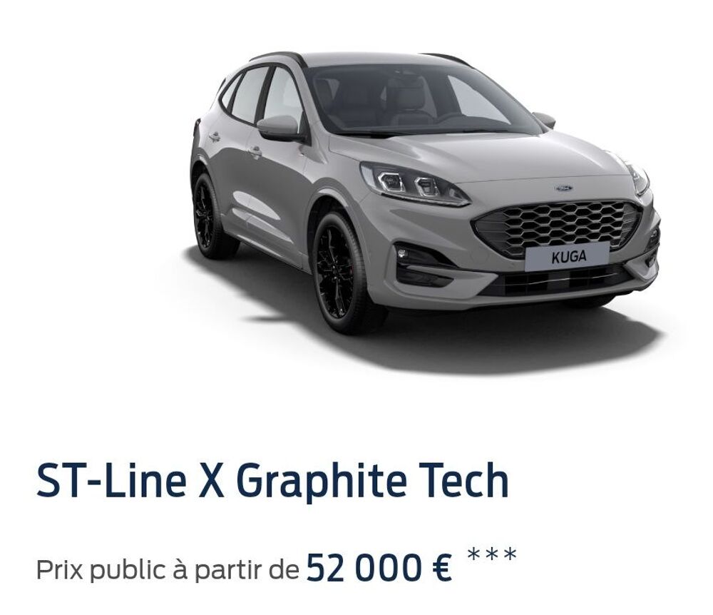 Kuga 2.5 Duratec 190 ch FlexiFuel FHEV E85 Powershift Graphite Tech Edition 2023 occasion 67116 Reichstett