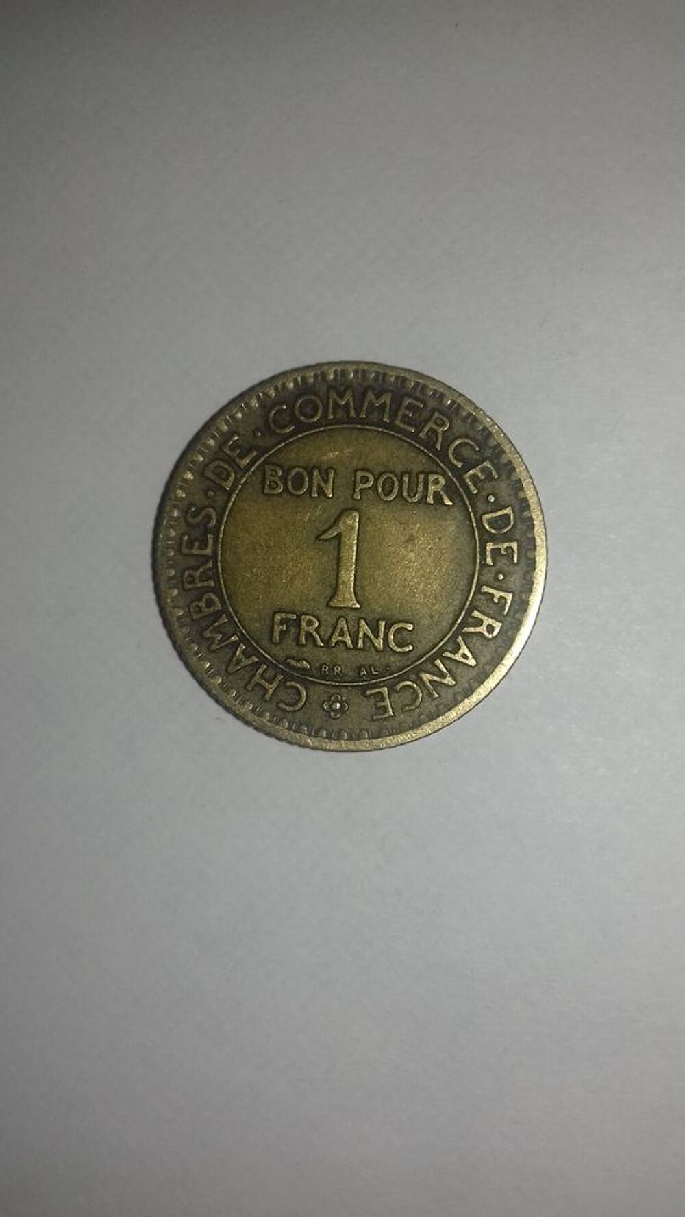 Pi&egrave;ce Bon pour 1F Chambre de Commerce de France1923
