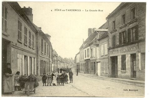02. CPA Carte Postale FERE EN TARDENOIS. La grande rue 6 Fre-en-Tardenois (02)