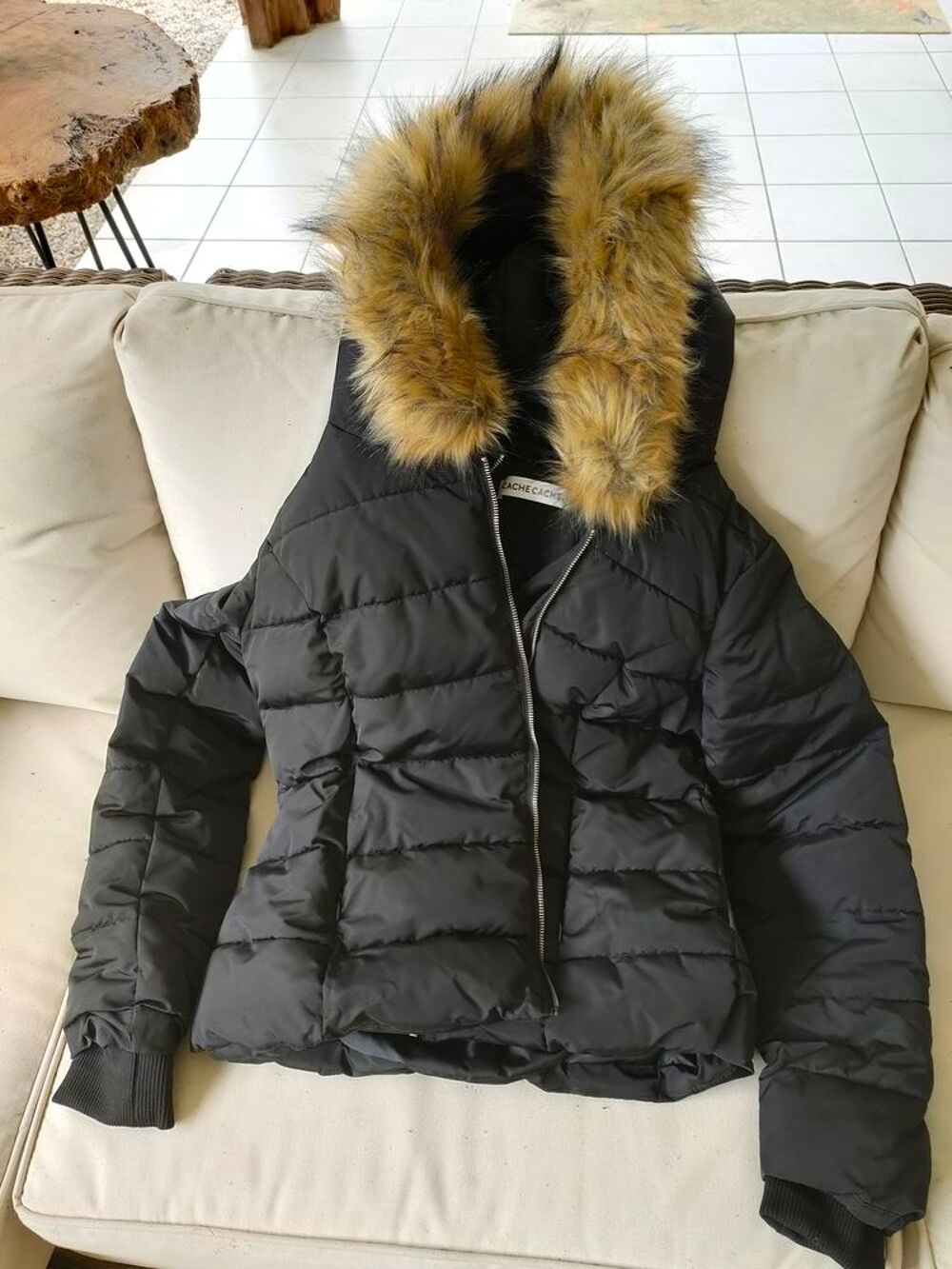 DOUDOUNE DOUBLEE NOIRE CINTREE Vêtements