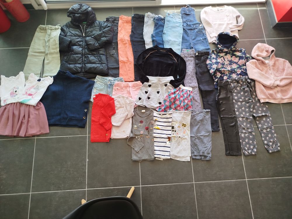 Lot de v&ecirc;tements fille hiver 8/10 ans V�tements enfants
