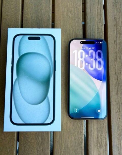 iPhone 15 Noir  SOUS GARANTIE / FACTURE 540 Strasbourg (67)