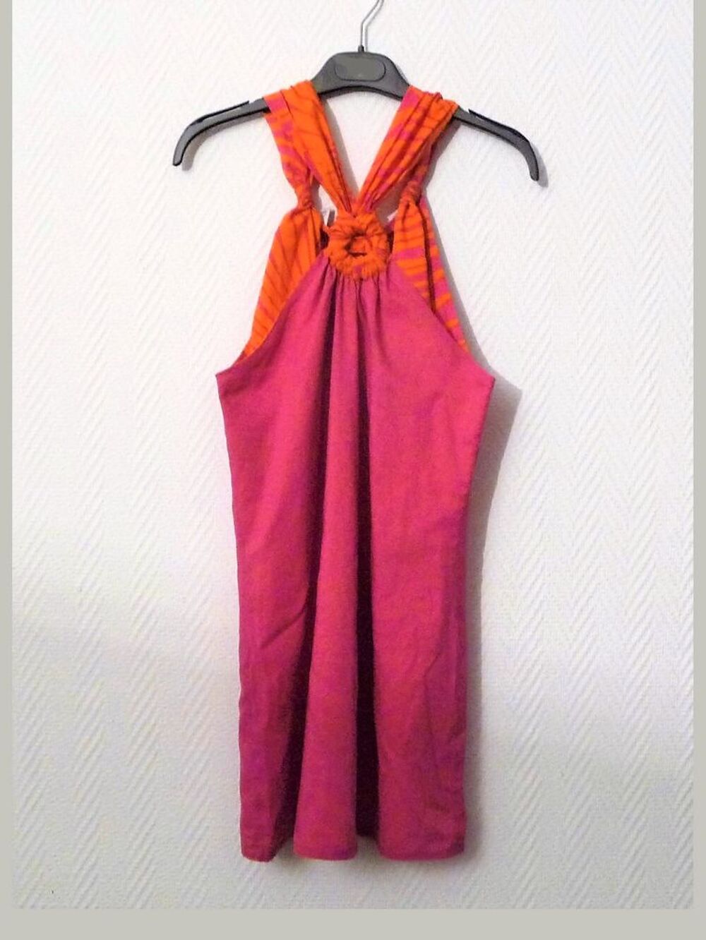 Tunique R&eacute;versible Rose Fuschia et Orange- Camaieu Vêtements