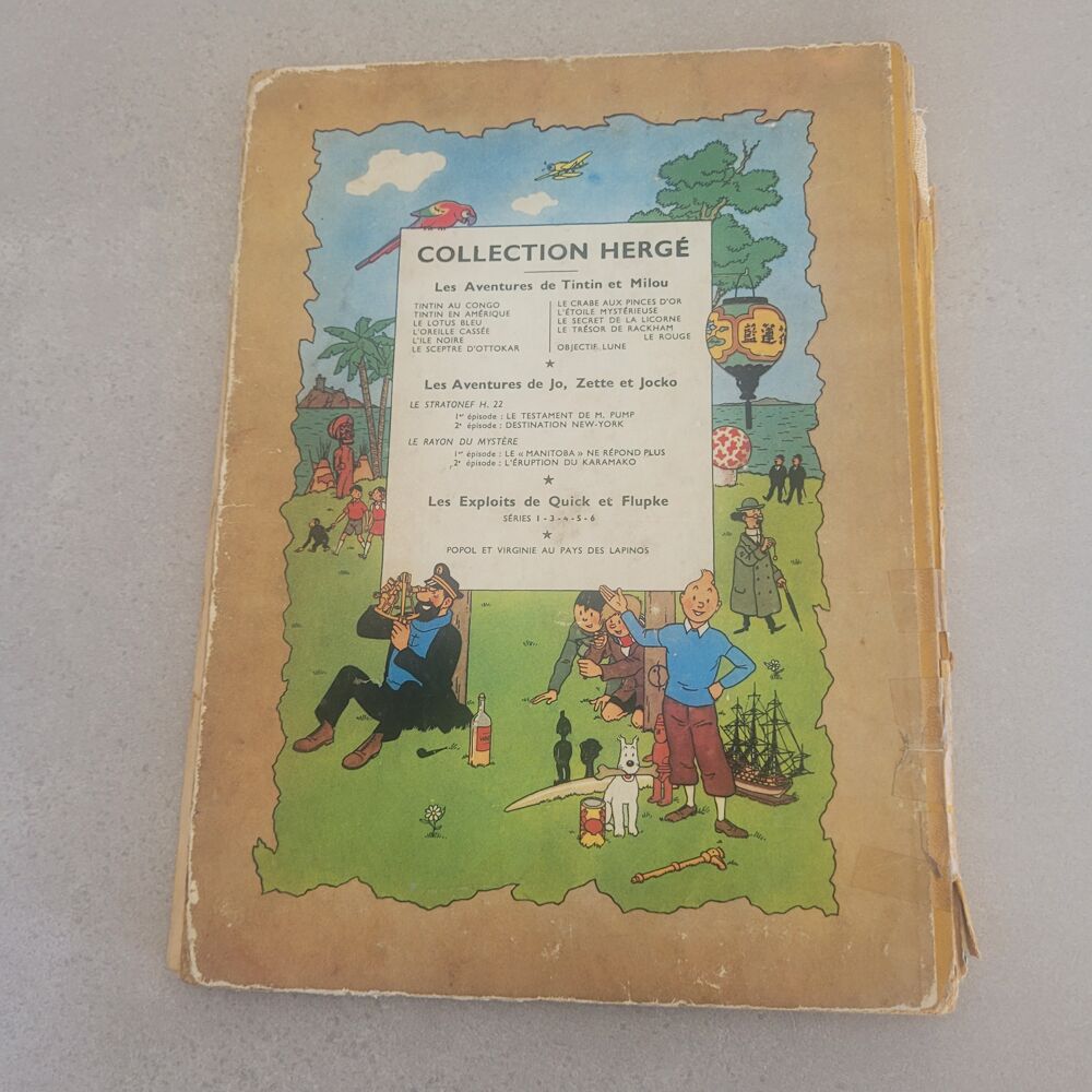 TINTIN LE LOTUS BLEU 1946 Livres et BD