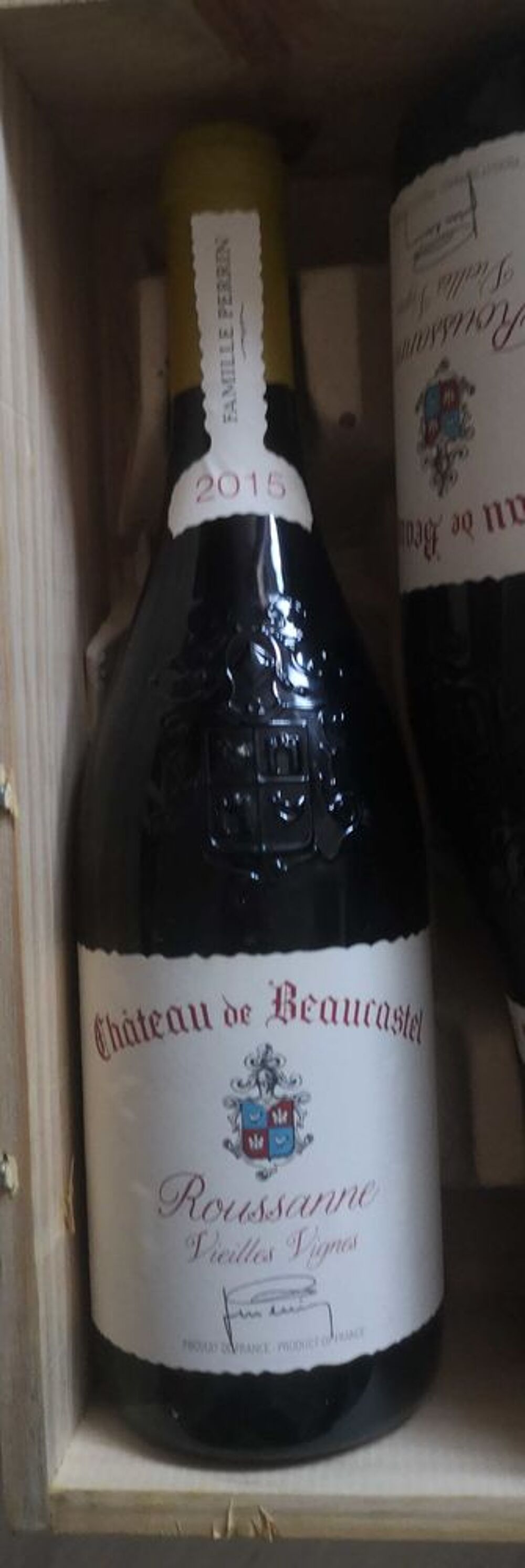 chateau de beaucastel roussanne vieilles vignes vin blanc 2015 famille perrin 