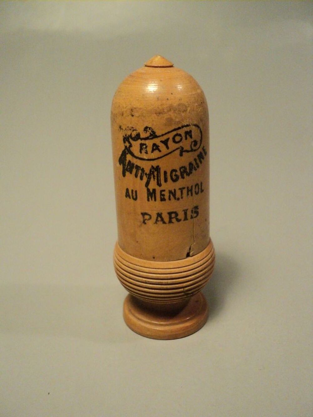 Ancien Crayon Anti-Migraine au Menthol Paris 