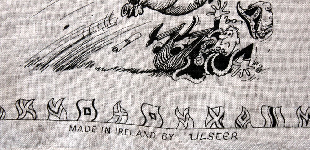 1971 ULSTER THELWELL'S GYMKHANA IRISH torchon en lin Cuisine