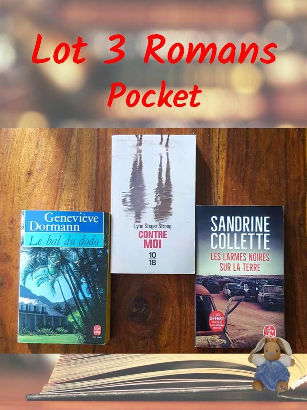 Litt&eacute;rature contemporaine - Lot 3 romans Poche Pocket Livres et BD