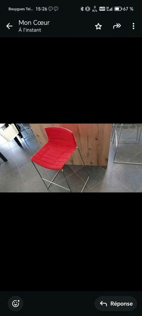 tabouret de bar rouges fabrication italienne 200 Ozouer-le-Voulgis (77)