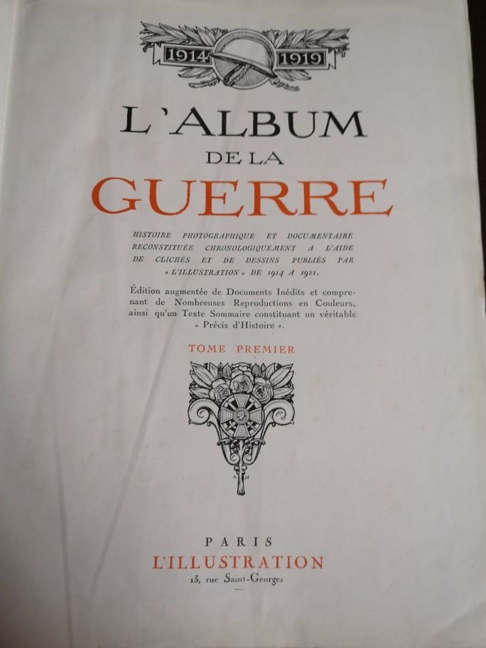 L'Album de la guerre 1914 ? 1919 Livres et BD