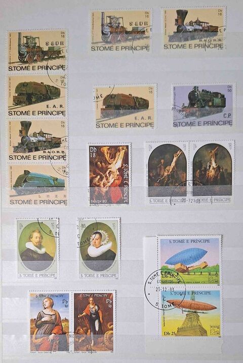 S�rie de timbres de collection de Saint Thomas et Prince 30 Gap (05)