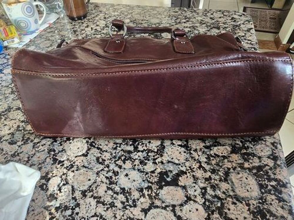 SAC CUIR MARRON MARTA PONTI Maroquinerie
