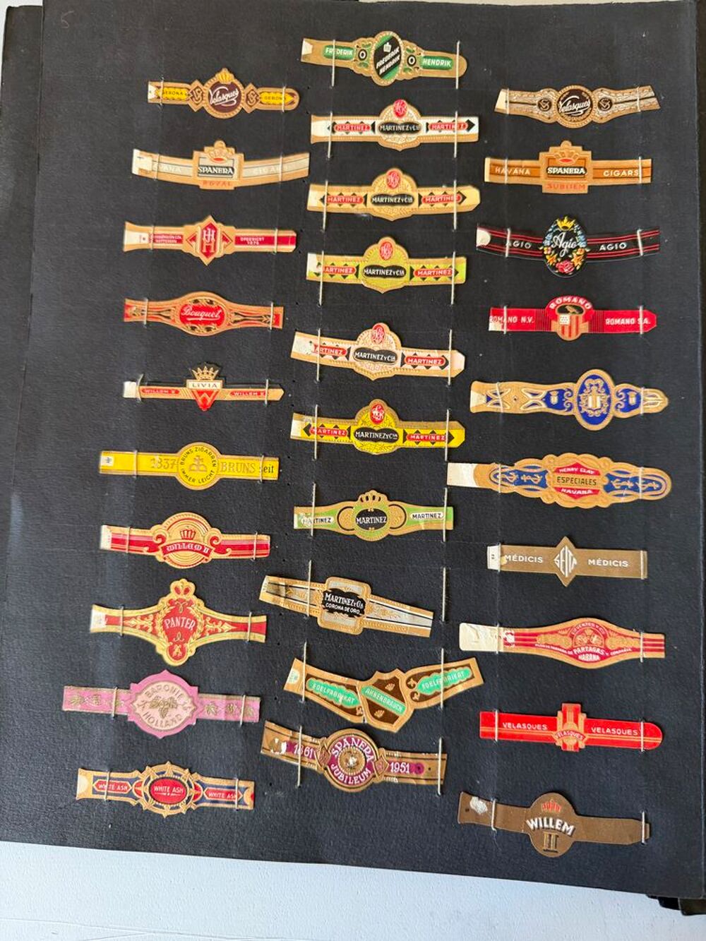 collection de bagues &agrave; cigares 