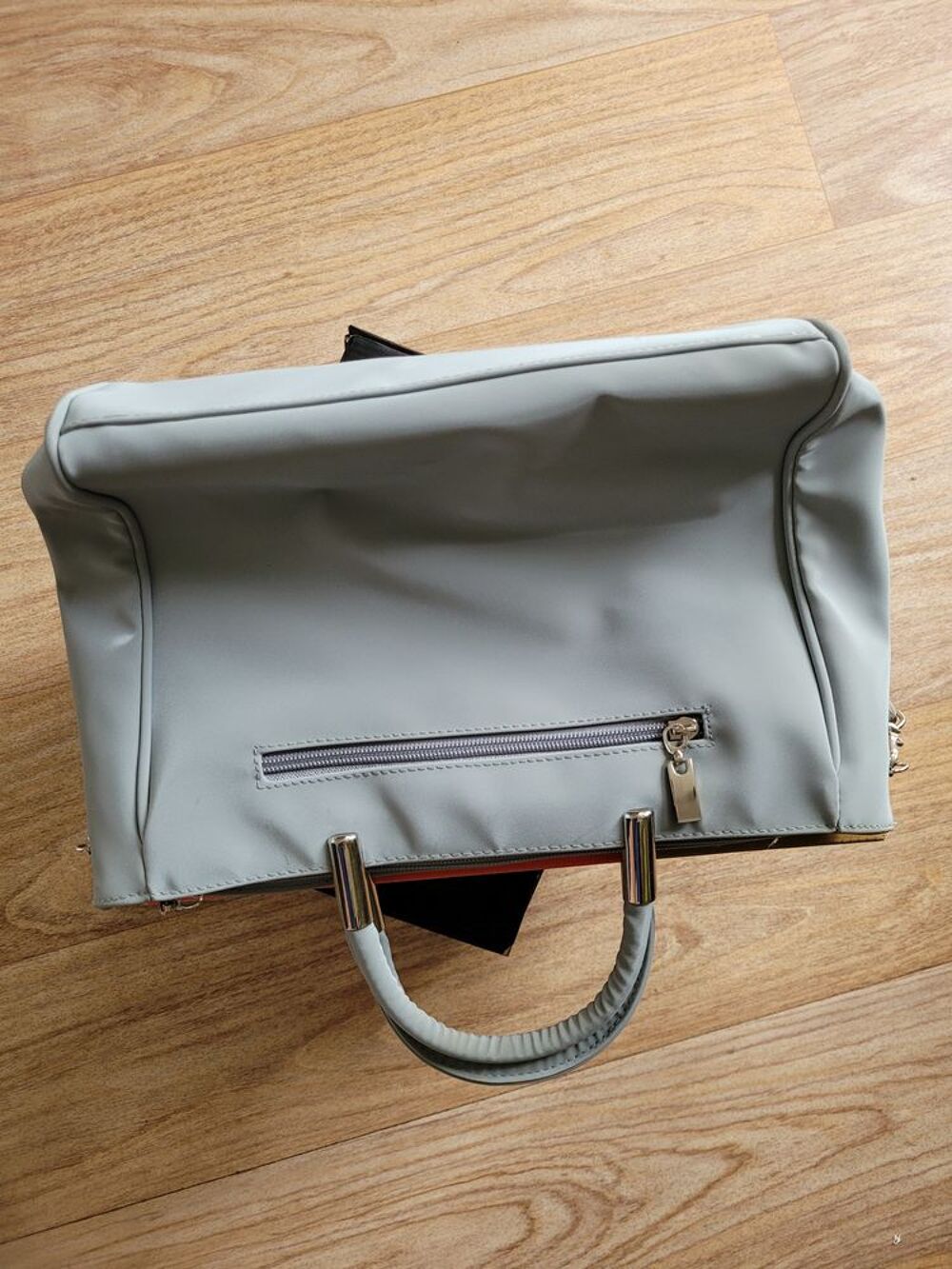 Sac &agrave; main en cuir lisse avec bandouli&egrave;re BEVER'S STYLE Maroquinerie