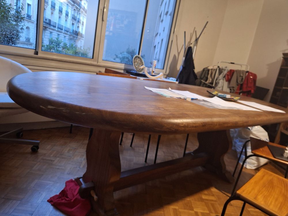 superbe table en bois massif unique faite main Meubles