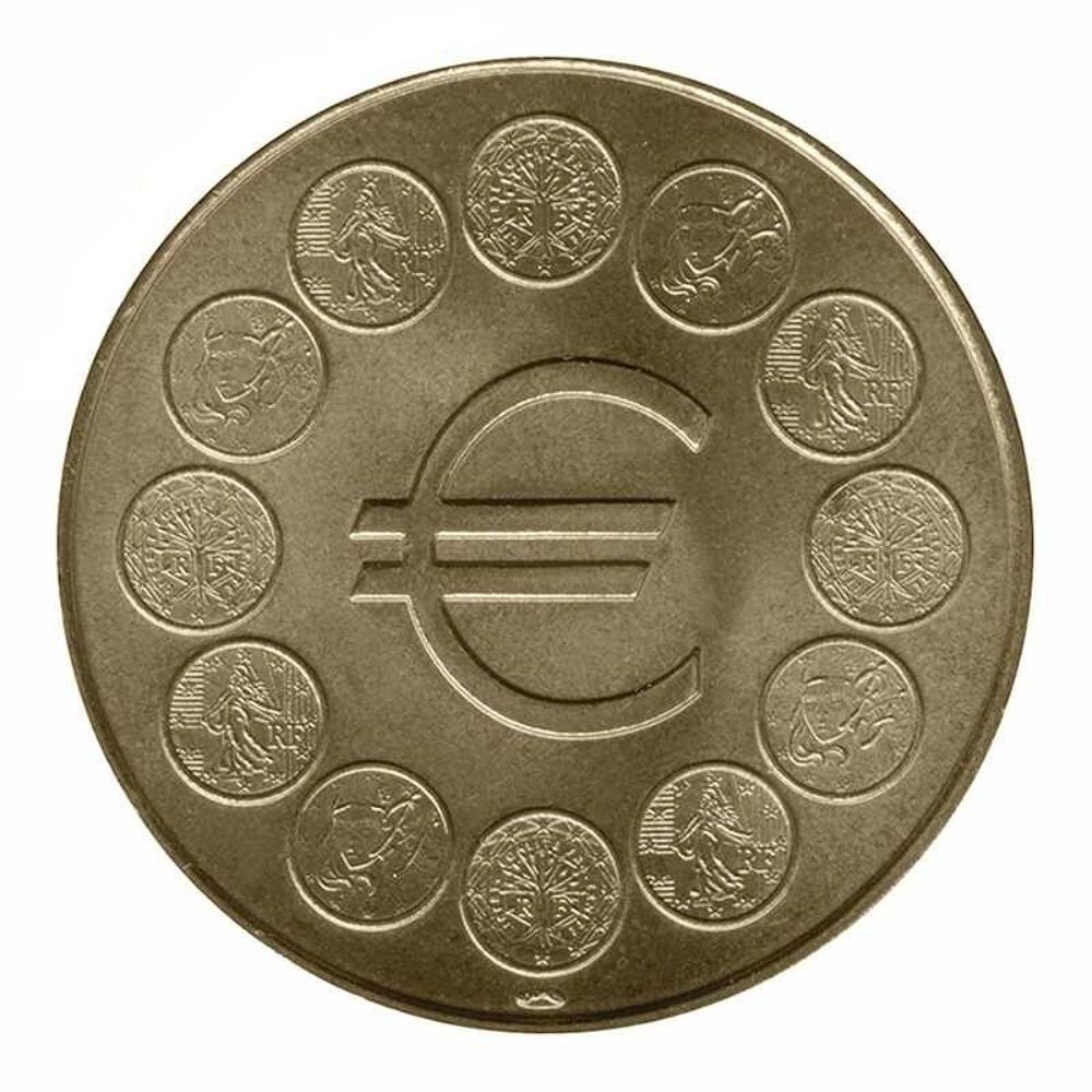 M&eacute;daille MDP - Euro 12 pi&egrave;ces de monnaies 