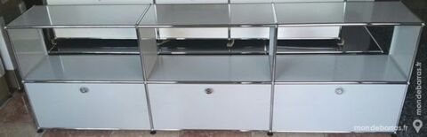 Meuble usm haller blanc 3 portes abatt 3 nich 1850 Chenoise (77)