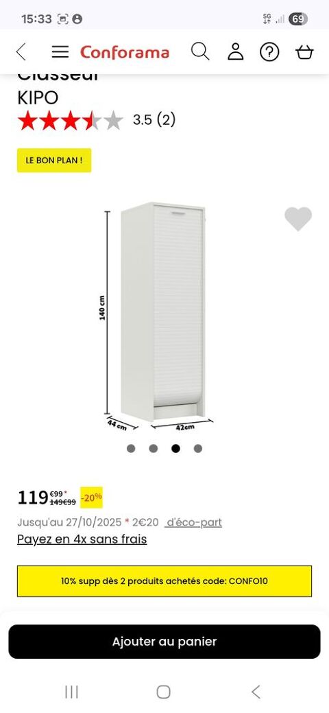 Meuble �l�gant blanc 55 Annet-sur-Marne (77)