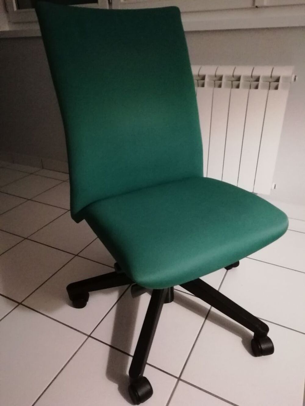 Fauteuil de bureau en tissu vert Meubles