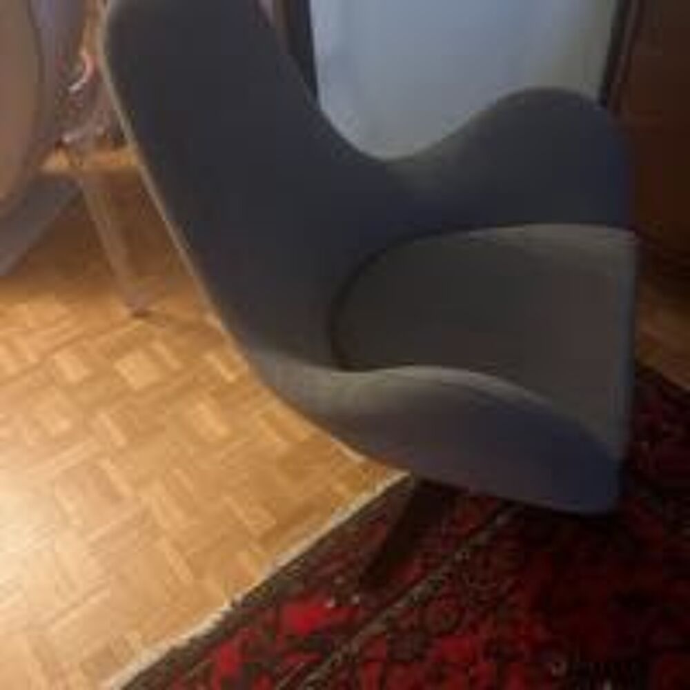 fauteuil pivotant tissu gris Meubles