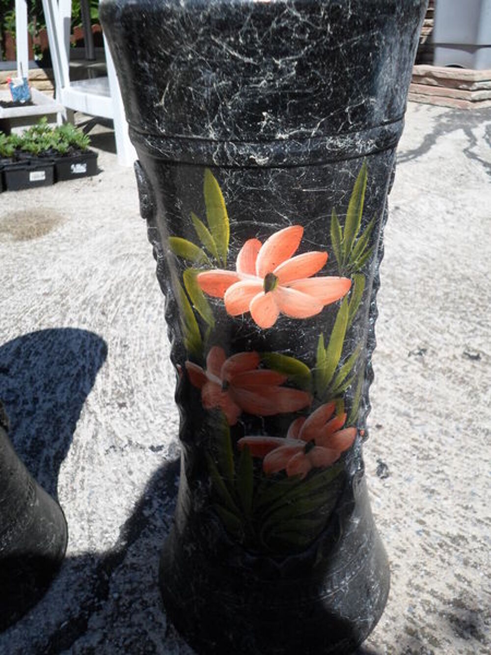 lot de 2 porte-pots decoration florale Décoration