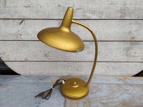 Lampe de Bureau Métal Doré Vintage Design 1950
60 Loches (37)