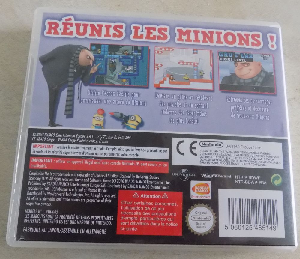 Moi, moche et m&eacute;chant DS Consoles et jeux vidéos