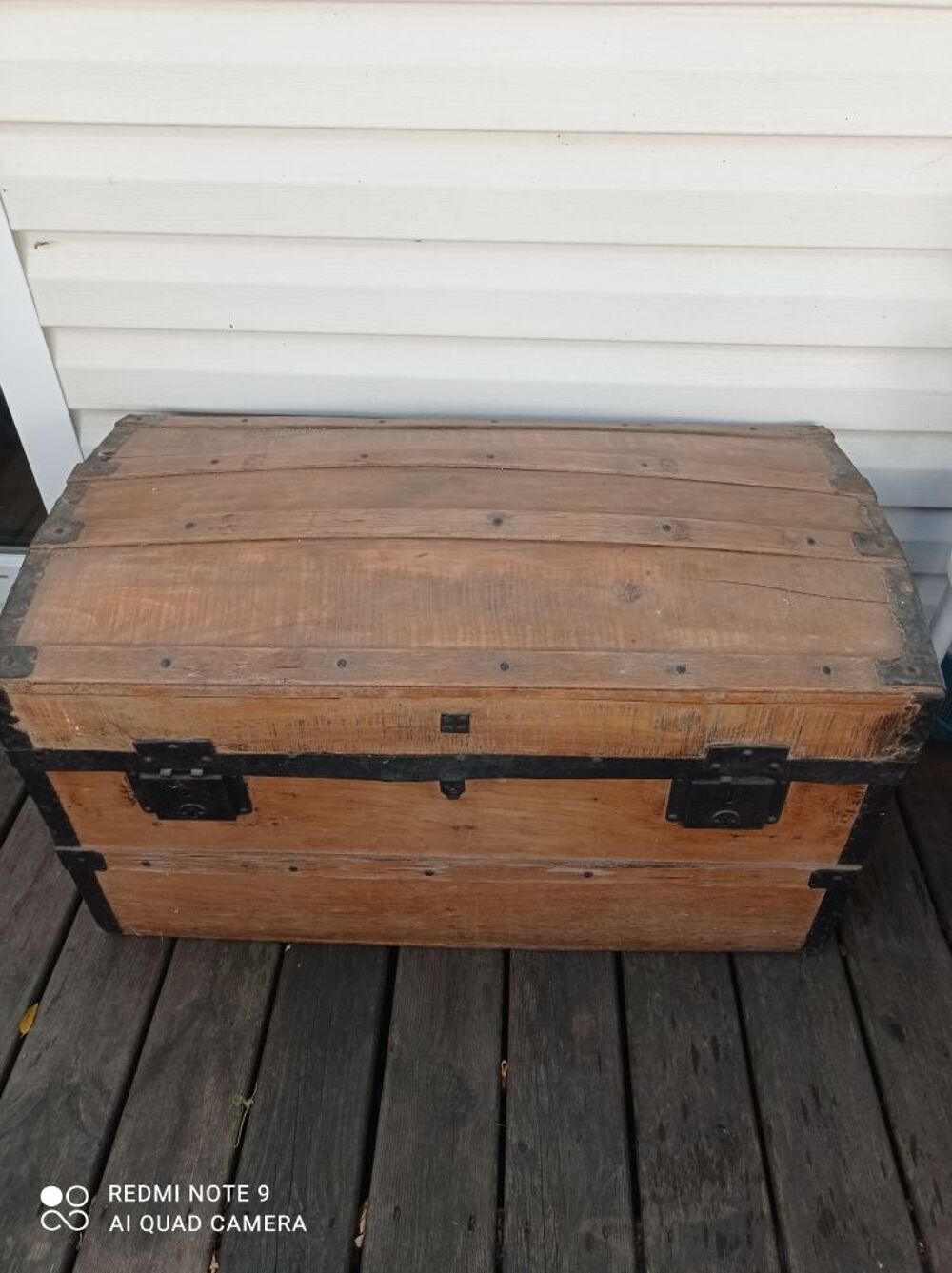 Coffre en bois ,malle de rangement, malle de voyage, malle ancienne 