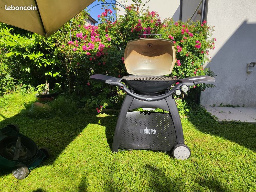 WEBER Barbecue &agrave; gaz Q 3000 - Fonte d'acier &eacute;maill&eacute;e - Titan Jardin