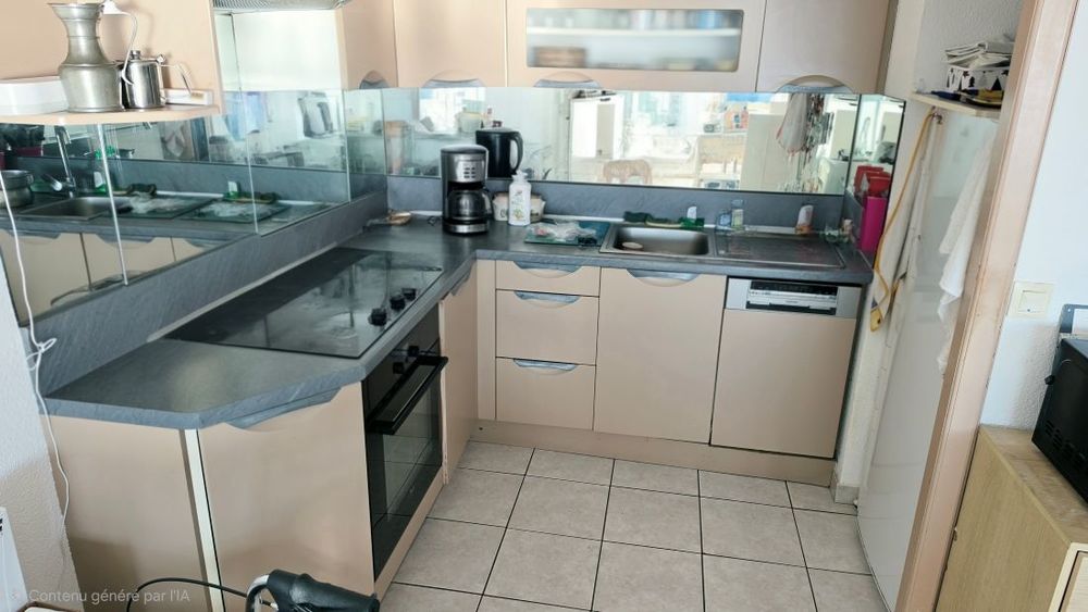 Vente Appartement LE CAP D'AGDE: Belle vue mer! Grand 2 pièces avec loggia , ascenseur et parking Le cap d agde