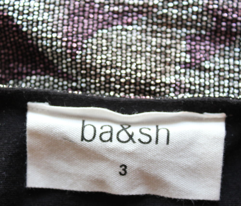 Robe drap&eacute;e lurex BA&amp;SH
T.3 soit 40 Fr Vêtements