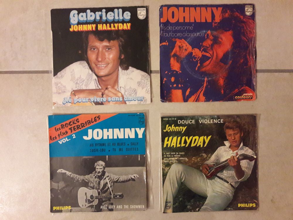 LOT 4 X 45 T les ROCKS les plus TERRIBLES N&deg;2 CD et vinyles