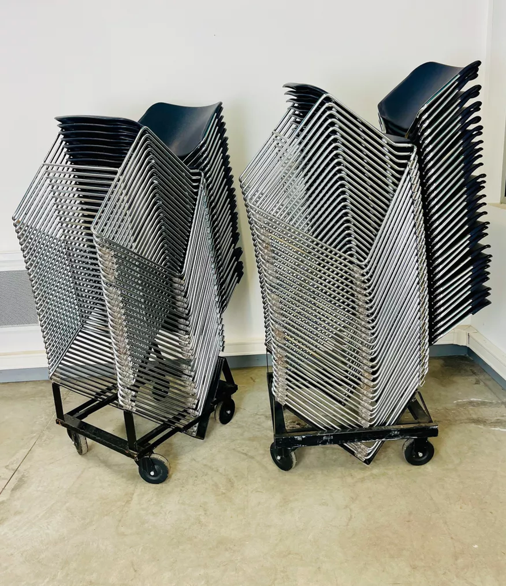 Lot de 64 chaises Matrix de Thomas Tolleson pour Krueger Meubles